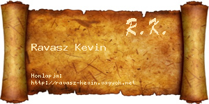 Ravasz Kevin névjegykártya